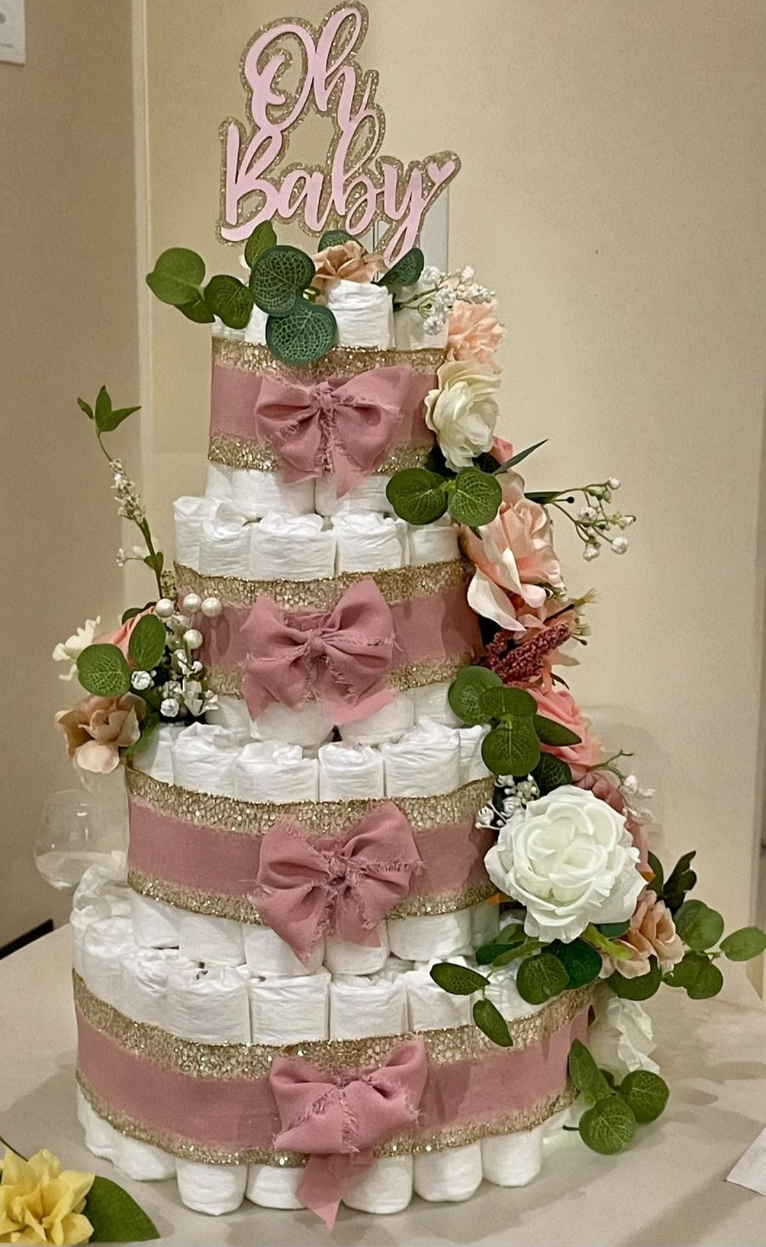 Butterfly Diaper Cake, made by Leisa