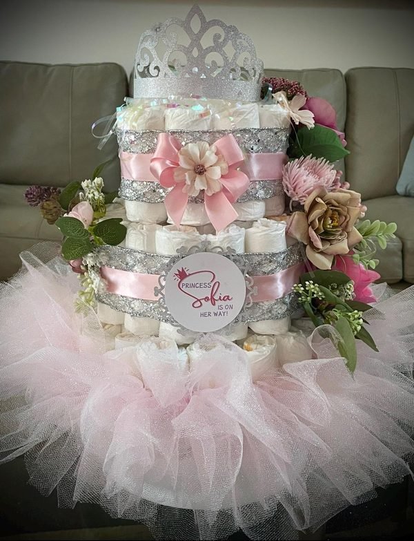 Princess Diaper Cake