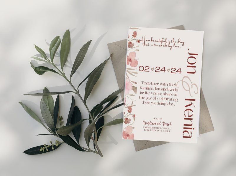 Jon & Kenia invitation suite