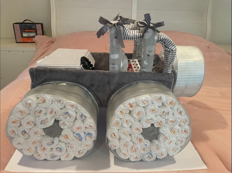 Truck diaper cake
