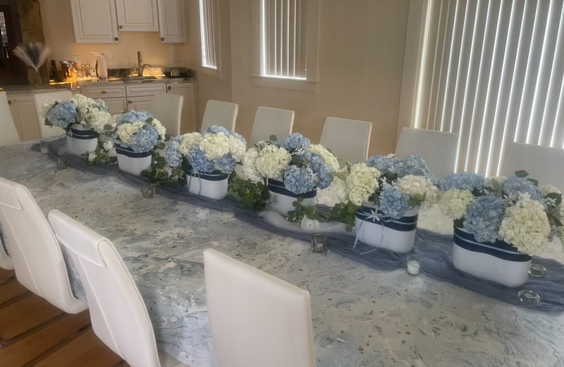 Tablescape with florals
