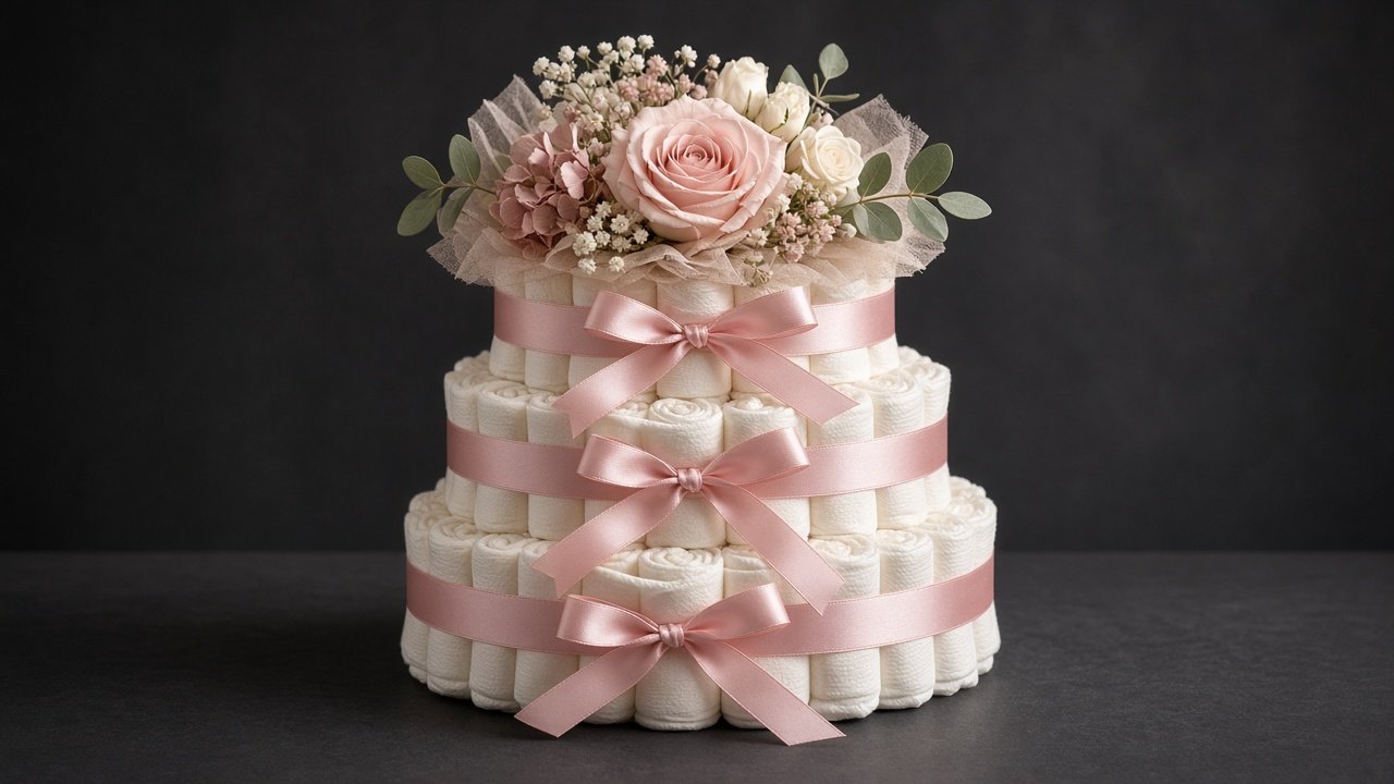 DEMO atom: diaper cake piece card