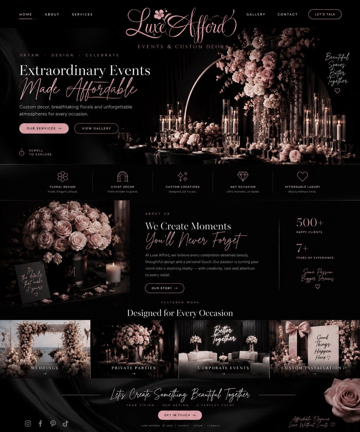 Earlier direction: Extraordinary Made Affordable
