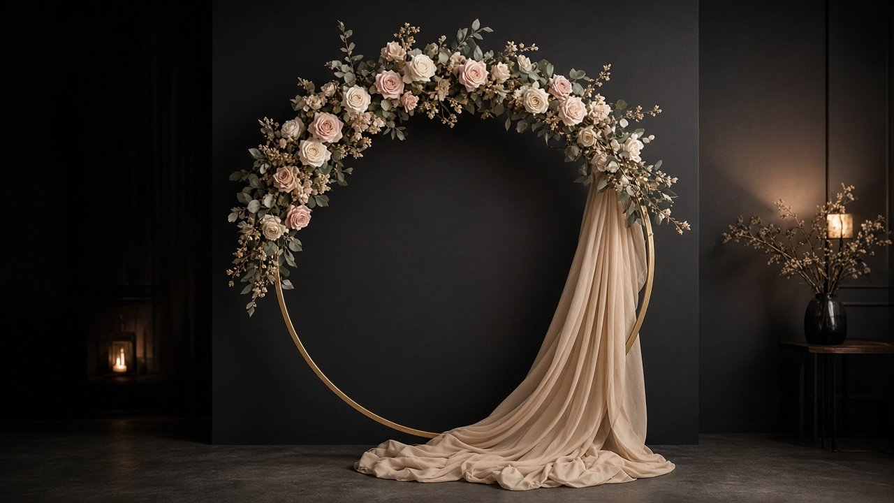 DEMO: floral gold hoop atmosphere